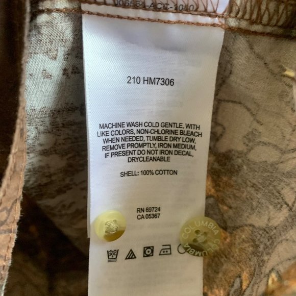 Columbia Hunting Gear Men’s Button Up Large Brown Elk Dear Woods Print Heavyweig - Picture 8 of 12